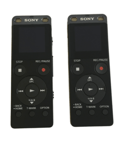 2 Specially Engineered Sony Digital Voice Recorders Package
